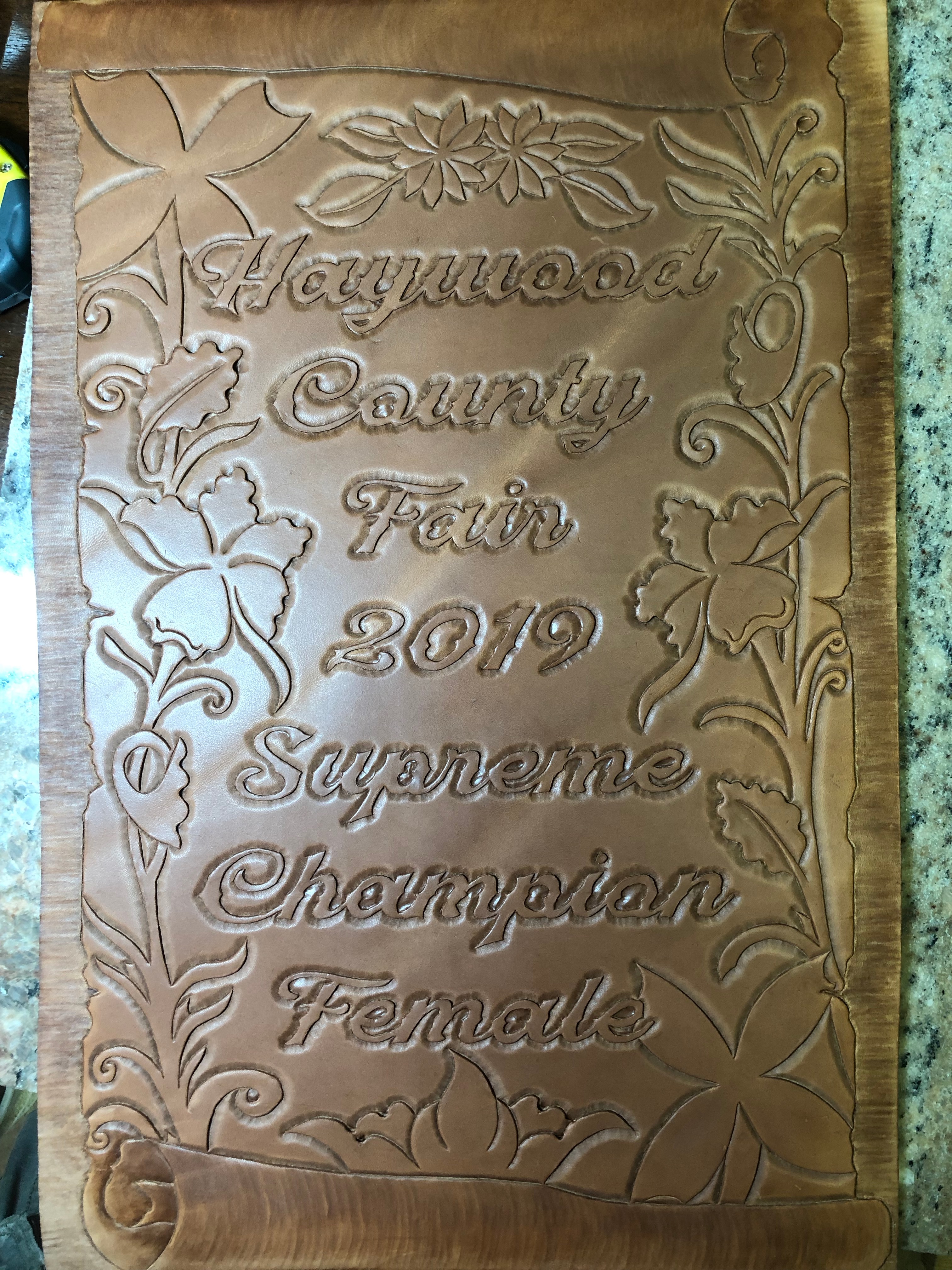 Custom 12x18 sign in progress