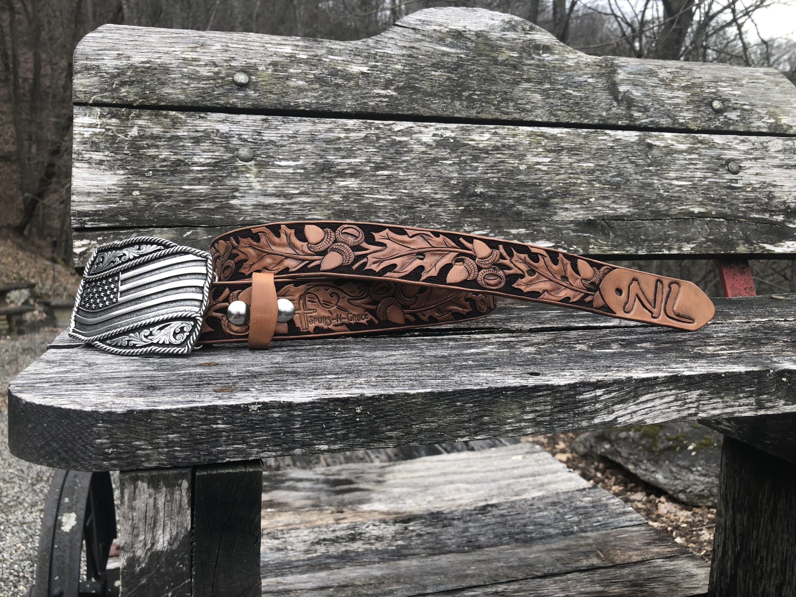 Custom Oak Leaf Belt