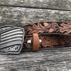 Adult Custom Tooled Belts w/Buckle