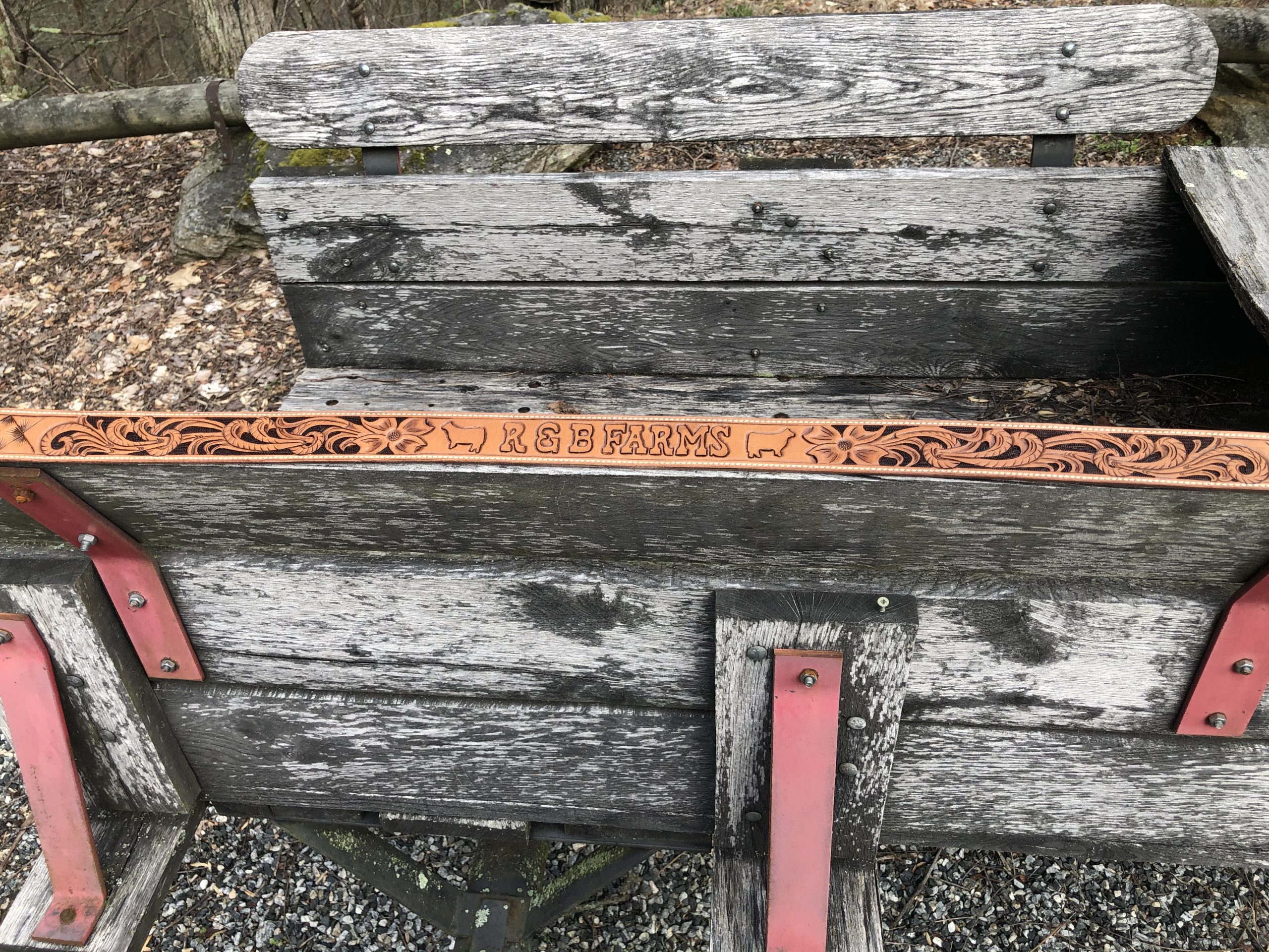 Hand Stitched Custom Tooled Belt