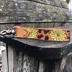 Custom Leather Wristlet Keychains