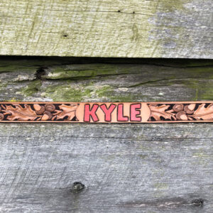 Custom Tooled Belt w/standard buckle w/o stitching