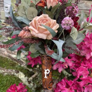 Custom Leather Bouquet Wrap