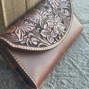 Women's Clutch Purse Tooled