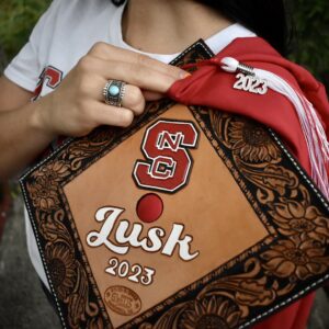 Custom Tooled Graduation Hats