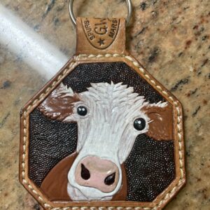 Large Ear tag Keychain