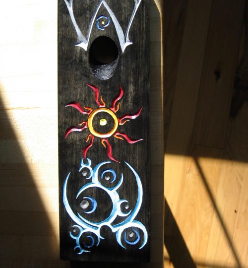 "W" Retro Fire-Ice Balancing Wine Holder