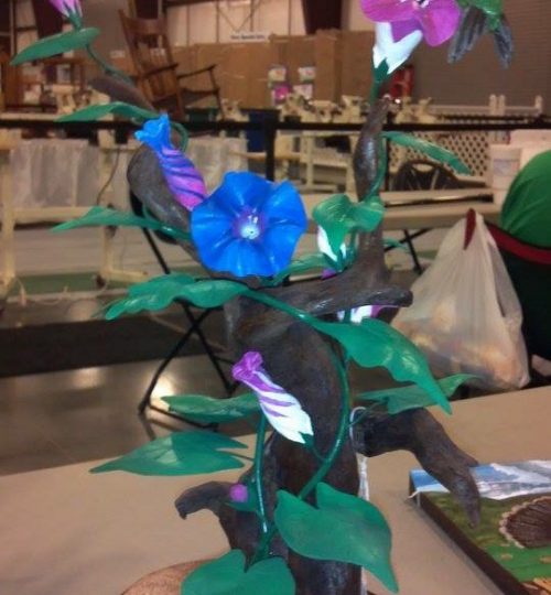 Morning Glory - Hummingbird Mount