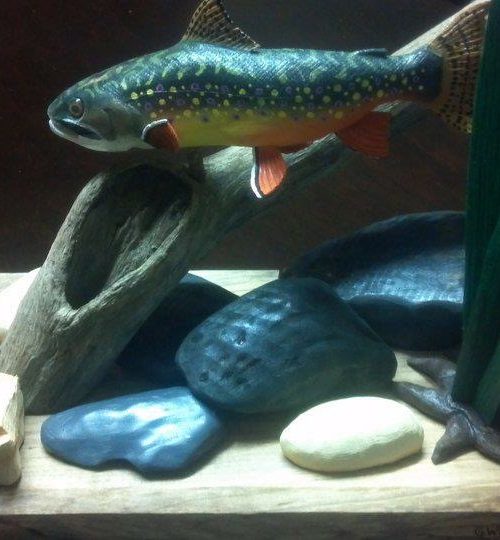 Brook Trout Themed Mount