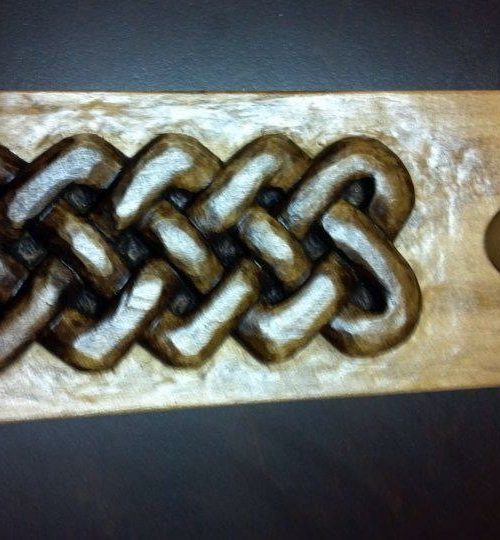 Celtic Weave Balancing Wine Holder