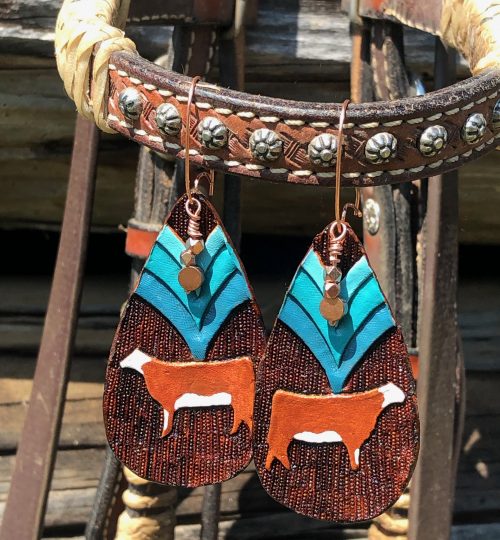 Hereford Teardrop with Copper Beads