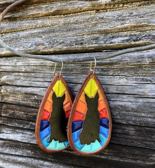 Heeler Earrings w/Sterling Silver