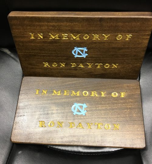 Custom In Memory Plaque